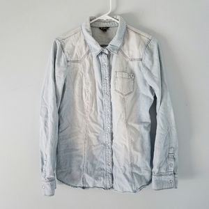 Guess long sleeve top BluePin stripe size